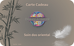 carte cadeau soin dos oriental morbihan